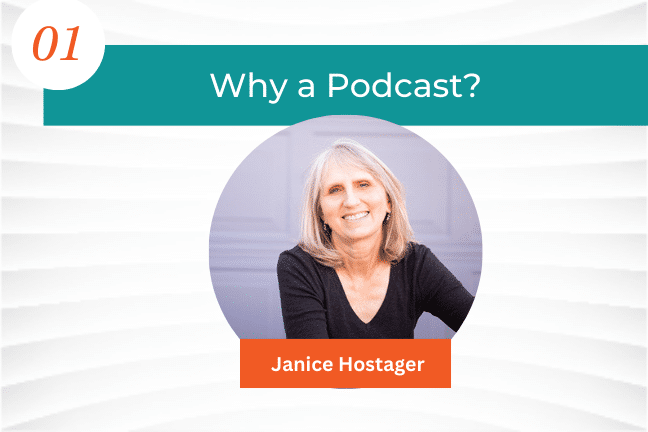 why a podcast? graphic